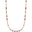 Gargantilha Riviera Colorida 3 mm Ródio Branco - 45 cm