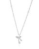 Gargantilha Elos Cereja Cravejado Cristal Ródio Branco - 45 cm