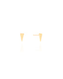 Brinco Triangulo Liso Banhado a Ouro 18k