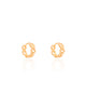 Brinco Argola Click Elos 1.2 cm Banhado a Ouro 18K