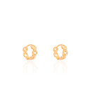 Brinco Argola Click Elos 1.2 cm Banhado a Ouro 18K