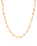 Choker Elos em U 5 mm Banhado a Ouro 18K