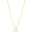 Gargantilha Redondo Ponto de Luz Cravejado Cristal Banhado a Ouro 18K - 45 cm
