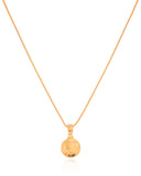 Gargantilha Veneziana Coração Liso Banhado a Ouro 18K - 45 cm