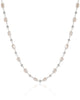 Choker Pérolas e Bolinhas Ródio Branco