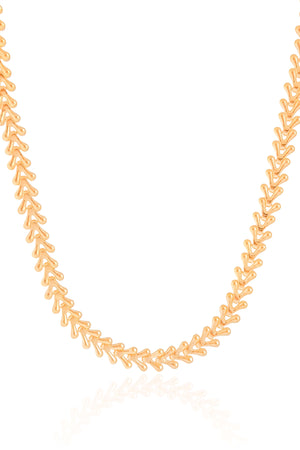 Choker Escamas 6 mm Banhado a Ouro 18K