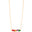 Gargantilha Veneziana Cristal Colorido Banhado a Ouro 18K