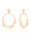 Brinco Bola Lisa Caracol 6.0 cm Banhado a Ouro 18K