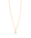 Gargantilha Veneziana Gota Orgânica Cristal Banhado a Ouro 18K - 40 cm