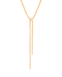 Gargantilha Gravata Plaquinhas Achatadas Banhado a Ouro 18K - 45 cm