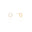 Brinco Circulo Cravejado Banhado a Ouro 18k