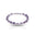 Pulseira Riviera Mix Safira Azul Cravejada Cristal com Fecho Italiano