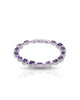 Pulseira Riviera Mix Safira Azul Cravejada Cristal com Fecho Italiano