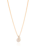 Gargantilha Veneziana Gota Pérola Banhado a Ouro 18K - 45 cm