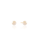 Brinco Pérola 8 mm Banhado a Ouro 18K