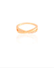 Anel X Cravejado Cristal Tamanho 21 Banhado a Ouro 18K