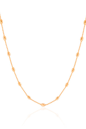 Choker Gomos 3 mm Banhado a Ouro 18K