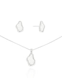 Conjunto Orgânico Resinado Branco Leitoso