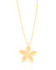 Gargantilha Veneziana Flor 2.0 cm Banhado a Ouro 18K - 45 cm