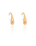 Ear Hook Gota Lisa 2.4 cm Banhado a Ouro 18K