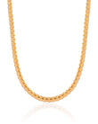 Choker Malha Egípcia 4 mm Banhado a Ouro 18K