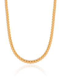 Choker Malha Egípcia 4 mm Banhado a Ouro 18K