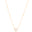 Gargantilha Veneziana Bolinhas Coração Cristal Banhado a Ouro 18K - 45 cm