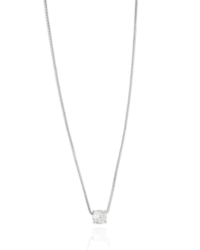 Colar Veneziana Ponto de Luz Cristal - 45 cm