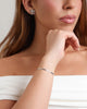 Pulseira Malha Fita 2 mm Ródio Branco