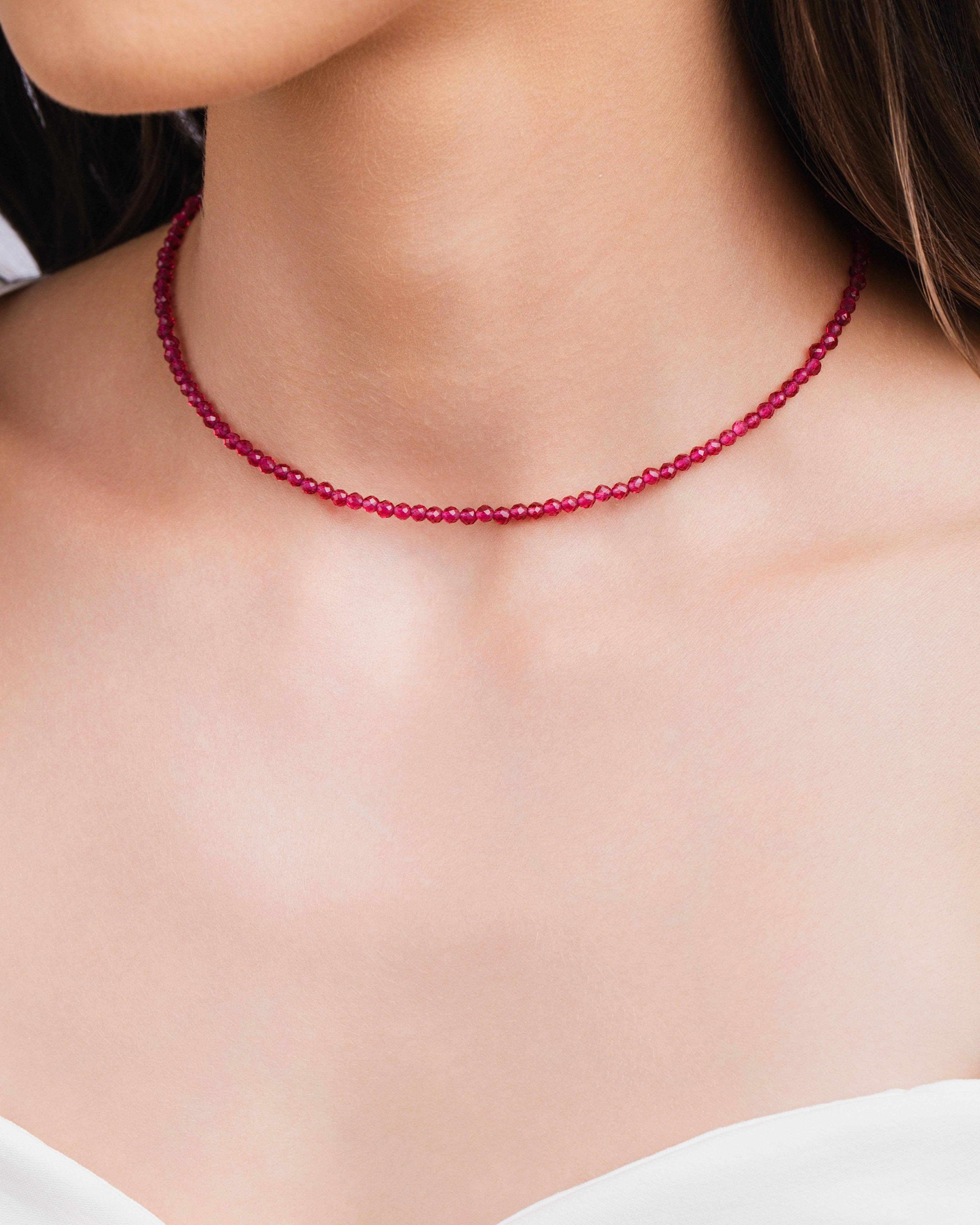 Choker Cristais Marsala Banhado a Ouro 18K
