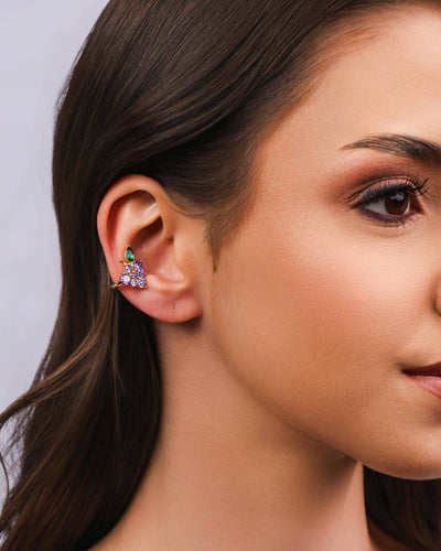 Piercing Uva Lado Direito Banhado a Ouro 18K