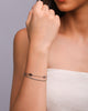 Pulseira Grumet com Folhas Ródio Branco