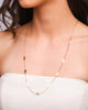 Gargantilha Grumet com Folhas Banhado a Ouro 18K - 60 cm