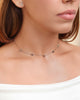 Choker Elos Mini Estrelas Ródio Branco