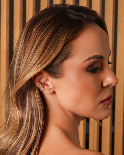 Piercing Encaixe Filetes Ródio Branco