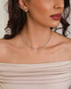 Choker Zircônias Oval Ródio Branco