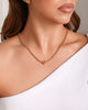 Gargantilhas com Bola Central Banhado a Ouro 18K - 45 cm