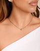 Choker Coração Ponto de Luz Ródio Branco