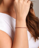 Pulseira Rivieira Safira Rosa 2 mm Maleável