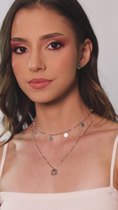 Pulseira Elos Caudas de Sereia Pontos de Luz Cristal Banhado a Ouro 18K