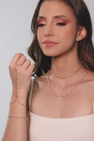 Brinco Búzio Liso Banhado a Ouro 18K