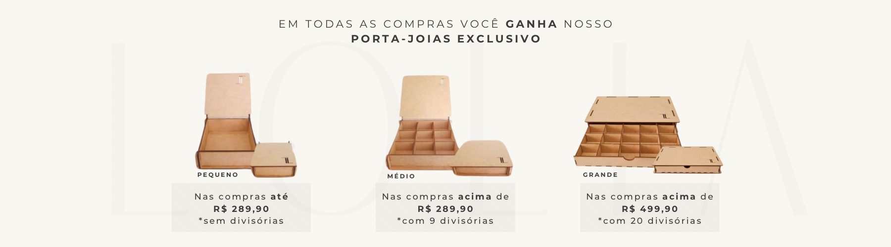 caixas MDF